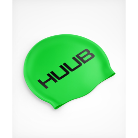Fluro-Green-HUUB-Silicone-Swim-Cap-Flat